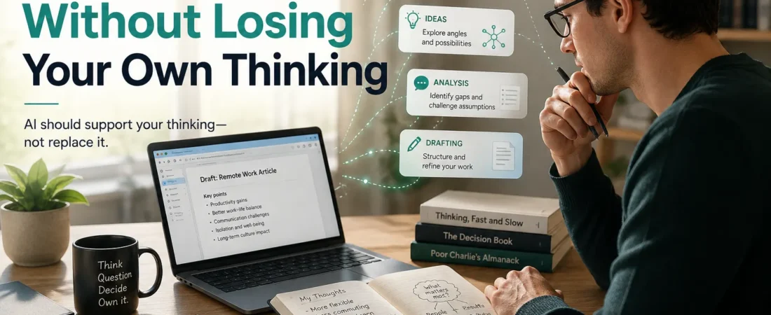 How to Use AI Without Losing Your Own Thinking